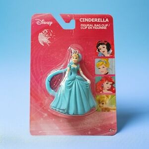 Disney Cinderella Bag Clip Mini Figural NEW Plastic Sealed Princess‎ Keychain